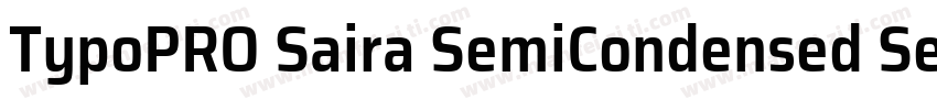 TypoPRO Saira SemiCondensed SemiCon字体转换